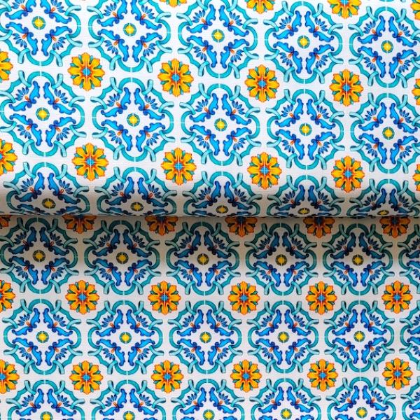 Canvas - Retro Tiles von Stenzo | Meterware